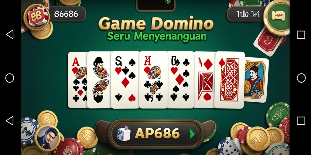 Tampilan menarik dari gameplay Domino di AP686.