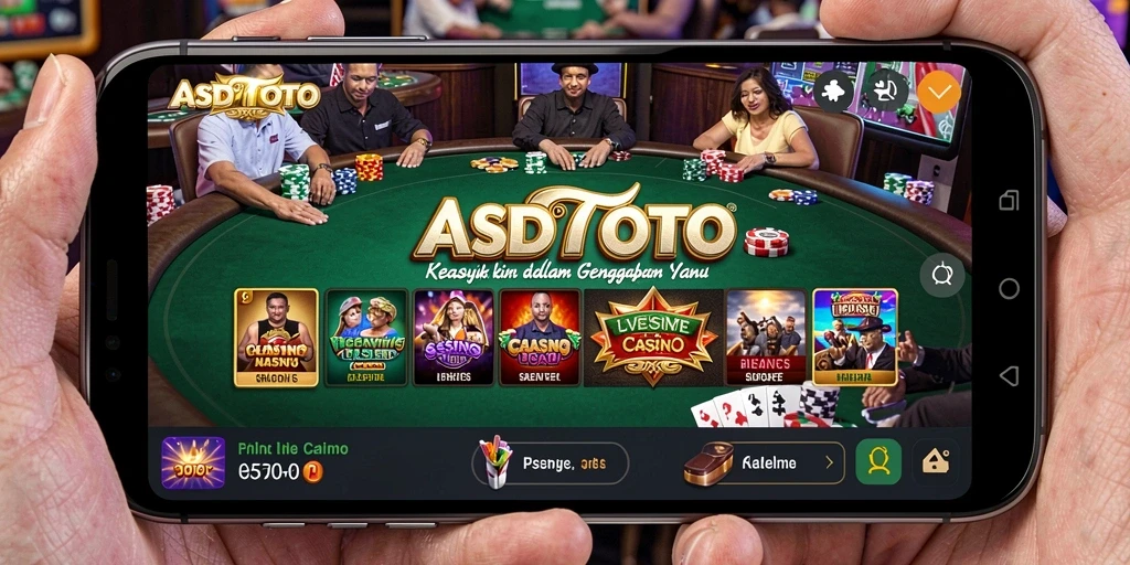 Tampilan gameplay ASDTOTO yang mendebarkan dengan dealer langsung.