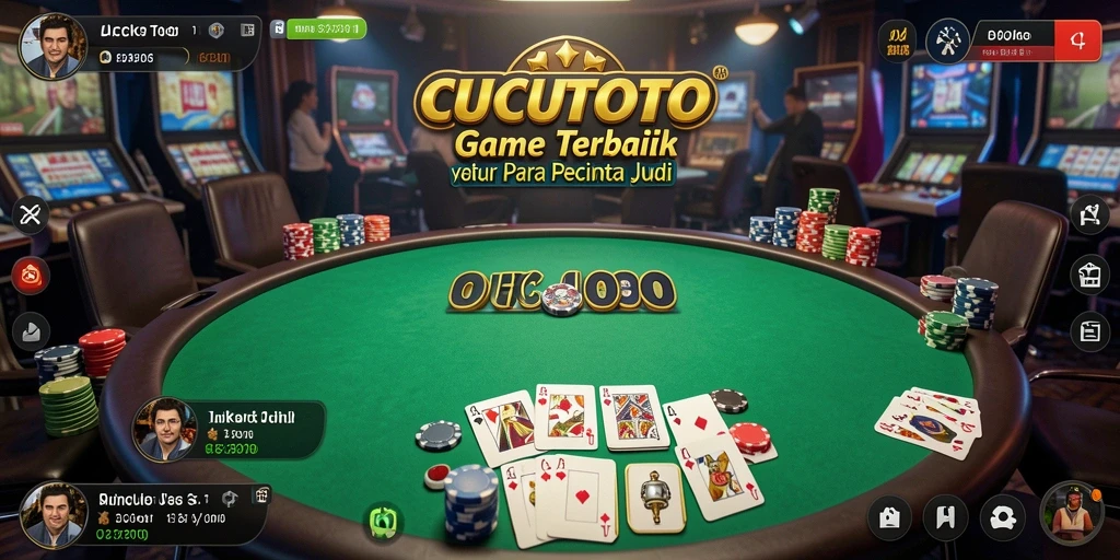 Tampilan gameplay menarik dari CUCUTOTO saat bermain Poker.