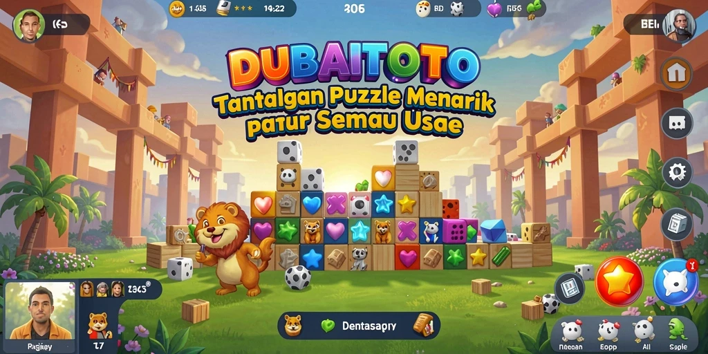 Screenshot gameplay DUBAITOTO menampilkan teka-teki yang menarik.