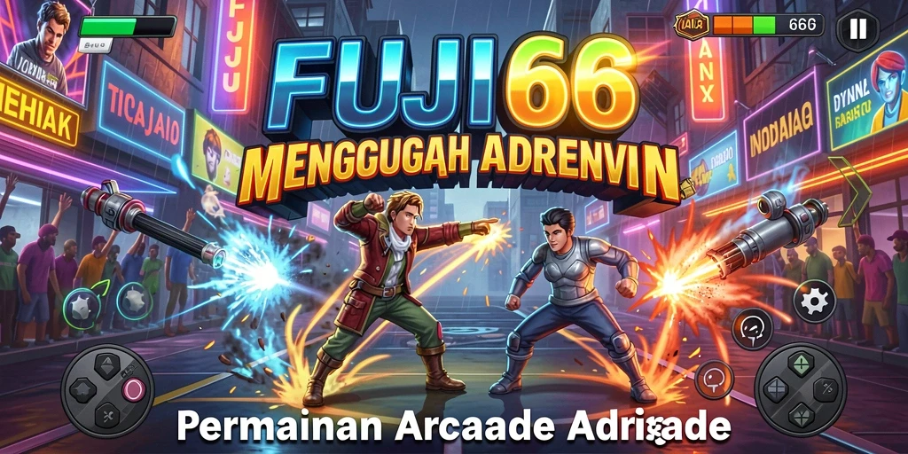 Screenshot utama FUJI66 menunjukkan aksi gameplay Arcade yang mendebarkan.