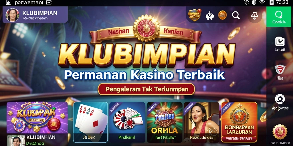 Tampilan gameplay menarik KLUBIMPIAN dengan suasana kasino.