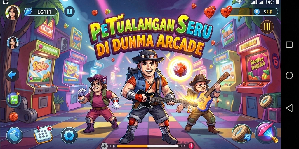 Tangkapan layar yang menampilkan gameplay seru dan menarik dari LG111.