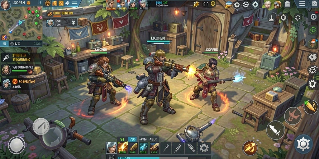 Tampilan menarik gameplay LKOPEN dengan mekanisme SLG yang mendalam.