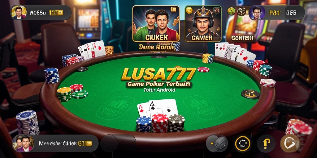 Gameplay seru dari LUSA777 dalam permainan Poker.