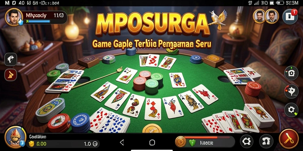 Gameplay seru Gaple dengan grafis menarik di MPOSURGA.