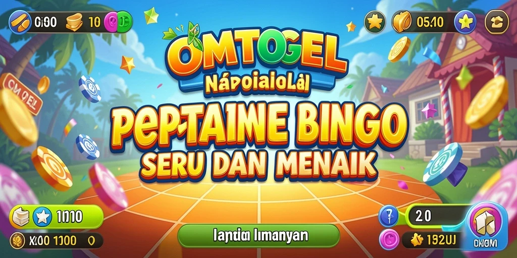 Tampilan gameplay OMTOGEL dengan suasana Bingo yang seru.
