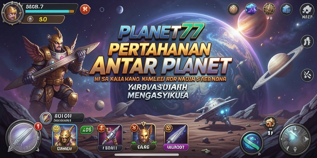 Gameplay menegangkan dalam PLANET77 dengan strategi Tower Defense.