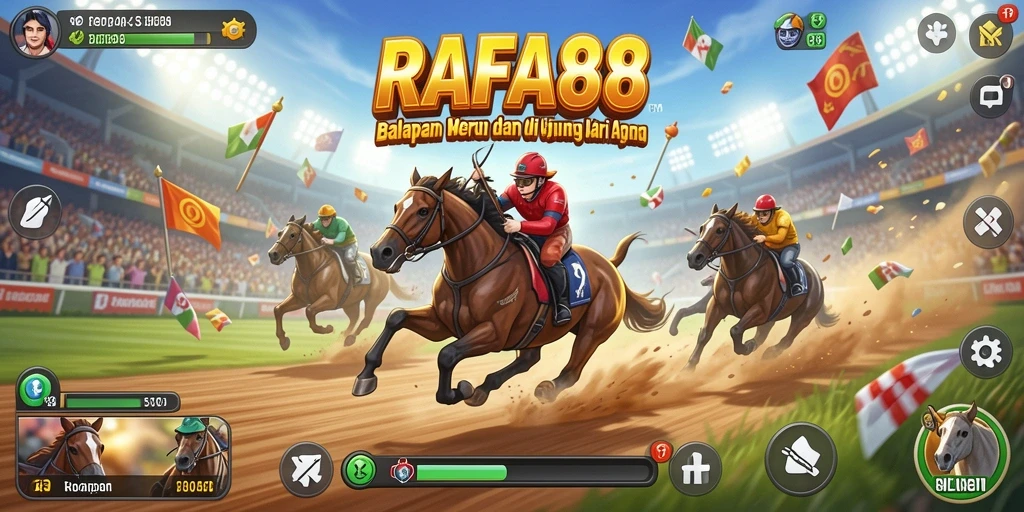 Screenshot RAFA88 menampilkan balapan mendebarkan di lintasan kota.