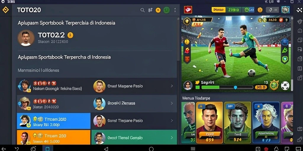 Tampilan gameplay TOTO20 yang menarik dan interaktif untuk taruhan olahraga.