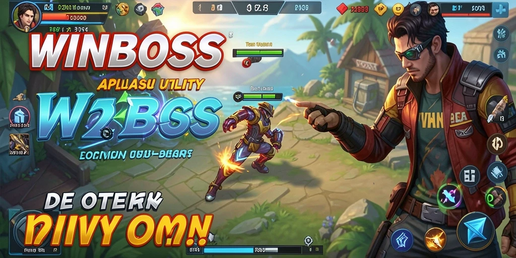 Tampilan utama aplikasi WINBOSS dengan berbagai fitur utility.