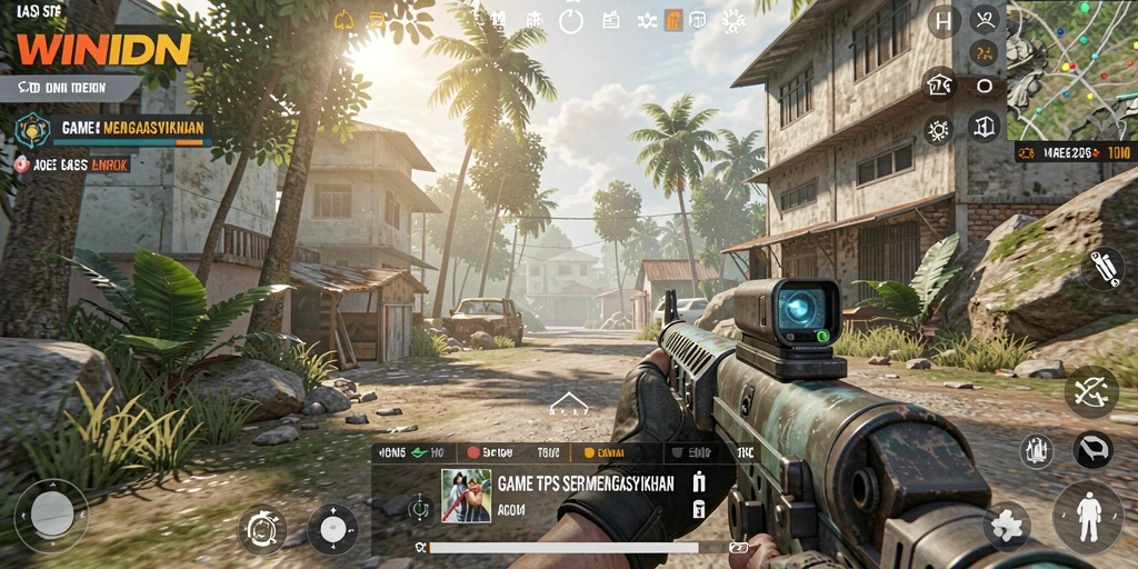 Screenshot gameplay menegangkan dari game TPS WINIDN.