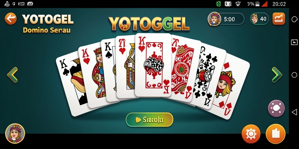 Tangkapan layar gameplay YOTOGEL menampilkan aksi seru permainan Domino.