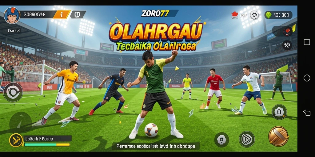 Tampilan permainan ZORO77 dengan aksi olahraga yang seru.